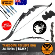 35-50lbs Takedown Recurve Bow 5 Arrows Archery Hunting Target Shooting RH