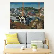 Paint by Numbers for Adults George Bellows《Ox Team, Wharf at Matinicus》 Adult Paint by Number Kits On Canvas