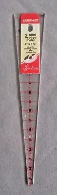 Patchwork Wedge Ruler 10 degree 22.5 x 5in OR 9 degree 9 x 1 5/8in Sew Easy