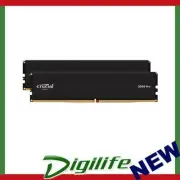 Crucial Pro 24GB (1x24GB) DDR5 UDIMM 6000MHz CL48 Black Heat Spreader Support In