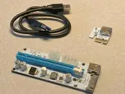 PCIE 1x to 16x Riser Ver 008S Card USB Extension Cable For Crypto ETH Mining