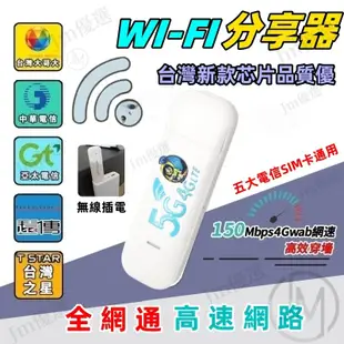 💥Jm優選💥免運💥行動wifi分享器 5g 分享器 sim卡隨身wifi sim卡分享器 4g 無線分享器 網卡分享器