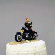 New Miniature Figure Man Rider Motorcycle Scale HO 1:87 NO PREISER