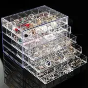 Transparent Jewelry Storage Box 72/79/120Grid Multi-layer Plastic Display Holder