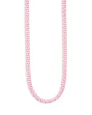 Lagos Sterling Silver Pink Caviar Ceramic Rope Necklace, 18