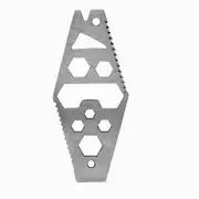 3Pcs Multifunctional Bottle Opener Saw Crowbar Hex Wrench Spanner Cutter Key Ring Edc Tool