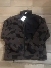 Nike Tech Pack Engineered Fleece Jacket Black Brown Sz M $170 (DD6632-013)