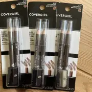 3 X COVERGIRL Liner Easy Breezy Brow Fill Define Pencils Soft Brown Cover Girl