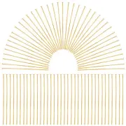 1 Box 600Pcs Fine Straight Pins Sewing Gold Flat Head Pins 30mm Long Flat Hea...