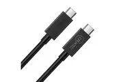 Cruxtec 1m USB-C to USB-C Cable 100W For Syncing Charging 40Gpbs 8K 60Hz Black