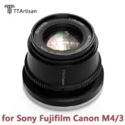 TTArtisan 35mm F1.4 Manual Prime Camera Lens for Sony Fujifilm Canon M4/3 Mount