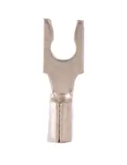 22-18 AWG Non-Insulated #6 Snap Spade Terminal - Brazed Seam (100/Pkg.)