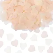 uxcell 5600 Pcs 1 Inch Hearts Paper Confetti Tissue Confetti Party Decoration for Balloon, Wedding, Valentine's Day Table Decorations, Light Yellow Light Orange