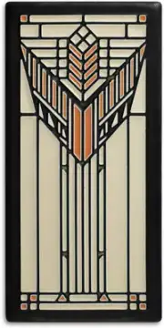 Frank Lloyd Wright Sumac (Cream) 4″×8″ Decorative Tile