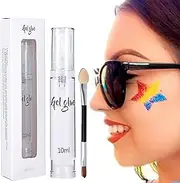 Glitter Glue Makeup - Body Glitter Glue for Skin | Face Body Painting Temporary Glue, Glitter Powder Glue, Body Painting Eyebrows Temporary Sticker Gel Beauty Tool Edorro