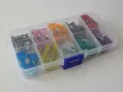 120 PC Automotive Car Mini Blade Fuse Assortment Set With Case ATM APM