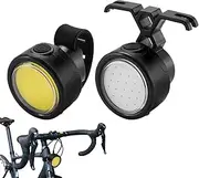 Rear Bike Light,Brake Activated Bike Light - 3 Modes Adjustable Rechargeable LED Waterproof Bright Cycling Lamp for Ebikes Road Safety Commuting Adventure Night Riding