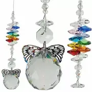 Rainbow Angel Crystal Suncatcher Gift, chakra hanging sun catcher suncatchers