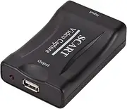 Scart Capture Card 1080P USB 2.0 Video Capture Box Gaming Live Streaming Recorder Home Office DVD Grabber Plug and Play