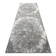 Lotus 2728 in Grey Hallway Runner Rug