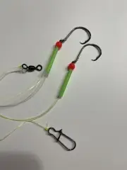 hi-low Surf Fishing Rig (T Knot) 30 Lb Sufix Mono (4 Rigs ) 4/0 Circle Hook