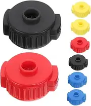 minkissy 8pcs Durable Quick Release Cymbal Nuts for Percussion Drums Stable Grip Replacement Parts in Black Yellow Easy Installation for Drum Kits