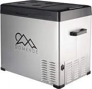 Domende 12 volt Refrigerator 54qt Portable Freezer Electric Cooler Compressor Car Fridge for Car Truck Vehicle RV Boat Outdoor and Home use 12/24V DC and 90-250 AC,Cooling to -4F