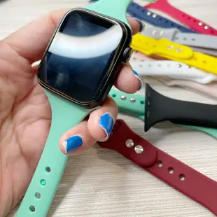 T500、Apple watch 軟質橡膠 錶帶 更換用 智能手錶 蘋果