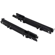 2Pcs Front Bumper Bracket End for Mercedes W203 C-Class 2038801114 2038801214 black