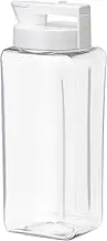 Iwasaki Industrial K-1280 WH Smart Pitcher Cold Water Bottle Heat Resistant Vertical Horizontal 2.1L White Width 4.8 x Depth 4.1 x Height 11.6 inches (12.1 x 10.4 x 29.5 cm), Made in Japan