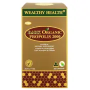 Wealthy Health Dark Organic Propolis 2000mg | 365 capsules