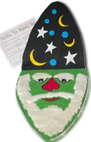 WIZ WAZ WIZARD CHANGE BAG HAT Kid Show Magic Trick Funny Cloth Cap Face Gag Prop