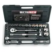 Metrinch Socket Set - 1/2 Inch Drive, 24 Piece - MET-0405