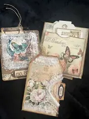 Junk Journal Loaded Tags Handmade