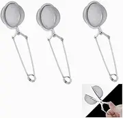3PCS Tea Strainer,FUNNTY Premium Stainless Steel Tea Infuser with Handle for Loose Leaf Tea Fine Mesh Tea Balls Filter Infusers