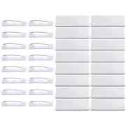 16 Pcs Pin Style Name Badges Sublimation Blank Tags with Work Office