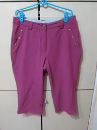 在飛比找Yahoo!奇摩拍賣優惠-衣市藍~ATUNAS 女排汗七分褲 (L~紫紅~) (220