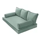 |COVER ONLY| Style3 Crib Contrast Trim Daybed Mattress Bolster Back Covers AD002