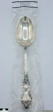 Wallace Meadow Rose Sterling Silver Tablespoon Serving Spoon 8.25" *BRAND NEW*