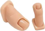 Toe Mannequin - Silicone Nail Training Mannequin - Soft Toenail Simulator Fake Model Set of 2 for Pedicure Training Skill Enhancement