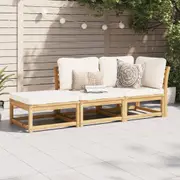 Garden Lounge Set with Cushions Settee Modular Sofa Solid Wood Acacia vidaXL