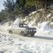 Arve Andersen Bjorn Fristad Opel Commodore 1968 Rally Car Old Photo