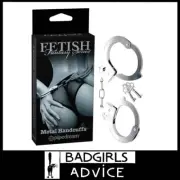 Fetish Fantasy Series - Limited Edition Metal Handcuffs Quick Release Silver