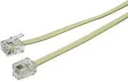 VoltShine Telephone Adapter - 10m Cable 6P/4C Perfect for Telecom and Data Transfer