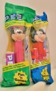 PEZ MICKEY AND MINNIE MOUSE DISNEY SET FACTORY PACKAGED
