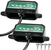 ETUKER LED 2 x Number Plate Lights 12 V Trailer Rear Lights Number Plate Lighting Waterproof E Certification Mark