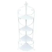 Willow & Silk 132cm 4-Shelf Metal Plant/Flowers Corner Shelf/Decor Organiser