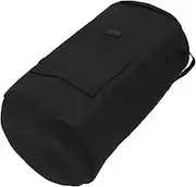 Alasum Fallen Leaves Bucket Garden Trash Can Reusable Compost Bag Easy Zipper and Window Black 45cm x 80-33 Gallon 125l