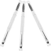 FOYTOKI Portable Eyebrow and Lash Makeup Brush Double-ended Soft Bristle Brow Shaper Concealer Brush Eyeshadow Blender