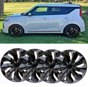 Set of 4 15" Wheel Covers Snap On Hub Caps R15 Tire & Steel Rim For Kia Soul (for: Kia)